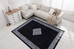 Koberec MIRO 52071.804 rám / grécky, čierny / biely
