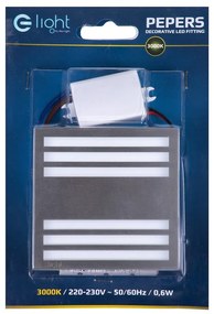 Schodiskové LED svietidlo Pepers, 1x LED 0,6w, 3000k, s