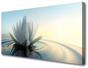 Obraz Canvas Vodné lilie rybník príroda 120x60 cm
