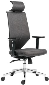 ANTARES Kancelárska stolička EDGE čalúnená sivá