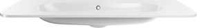 Comad Nábytkové umývadlo z konglomerátu PURE WHITE GLOSS, 120x46 cm, biela lesklá