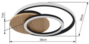 Globo 67331-24 - LED Stropné svietidlo JULIO LED/24W/230V