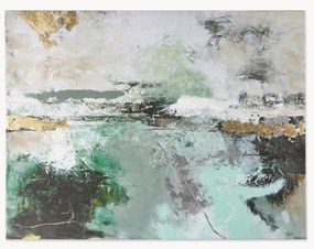 Ručne maľovaná tlač na plátne Hillside