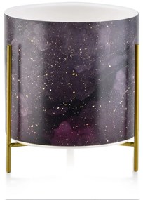 Keramický kvetináč Neva IV 14,5 cm tmavo fialový