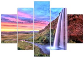 Obraz - Vodopád Seljalandsfoss (150x105 cm)