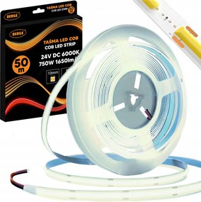 BERGE LED pásik COB Neon 24V - 528D - 15W/m - IP20 - 1650lm - 50m - studená farba