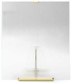 Sklenený stojací rámček v zlatej farbe 26x30,5 cm Flute – Umbra