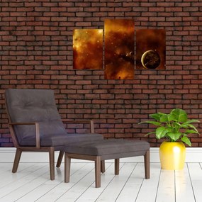 Obraz - Planéty s hmlovinou (90x60 cm)