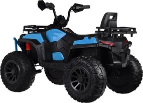 JOKOMISIADA Veľká detská štvorkolka na akumulátor 4x4 s plynovou páčkou a tlmičom PA0315 modrá