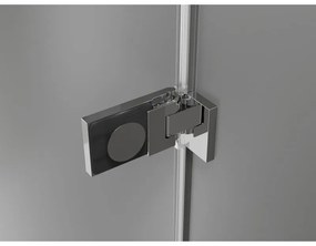 Mexen, Mexen Lunar-F pravé sklápacie sprchové dvere 90 cm, transparentné, chróm - 836-090-000-01-00-P