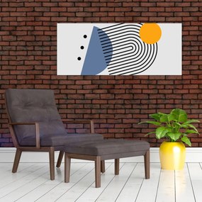 Obraz - Minimalistická abstrakcia N⁰2 (120x50 cm)