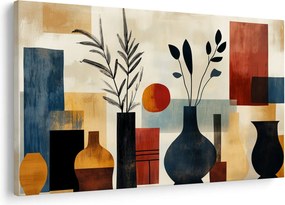 Obraz - Kubistické vázy (90x60 cm)