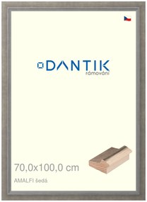 DANTIK rám na obraz 70x100 | AMALFI šedá (Plexi Čiré)