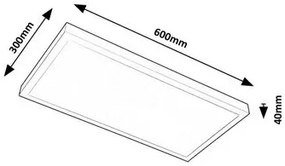 Rabalux DAMEK2 LED stropné svietidlo 71077