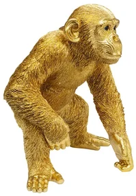 Playing Ape dekorácia zlatá