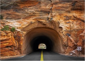 Obraz - tunel v skale (70x50 cm)