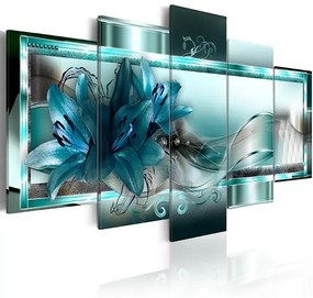 Obraz - Sky Blue Lilies Veľkosť: 200x100, Verzia: Na talianskom plátne