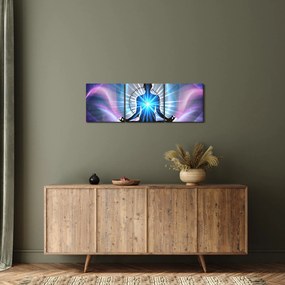 Obraz - Meditácia (s hodinami) (90x30 cm)