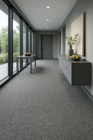 Koberec metráž Extreme 73, na mieru, šíře 4m, šedá, ab (mriežka), chodba / predsieň, Condor Carpets