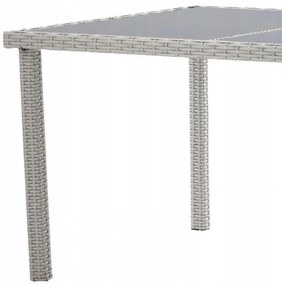 Set záhradného nábytku sivý GARDENLINE