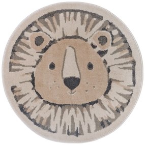 Béžový detský koberec ø 140 cm Lion – Hanse Home