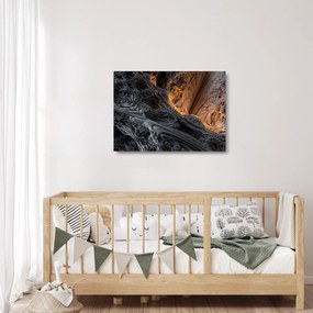 Sklenený obraz - Pohľad do stredu (70x50 cm)