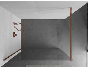 Mexen Kioto, sprchová zástena 120x200 cm, 8mm číre sklo, profil ružové zlato, 800-120-101-60-00