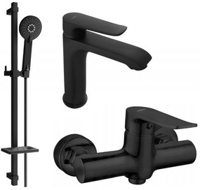 Mexen Pecos DQ40 sprchový set, čierna - 72704DQ40-70