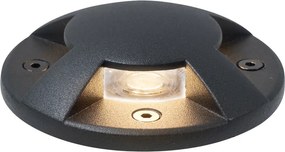 Moderné zemné bodové svietidlo čierne GU10 50 mm 4-svetelný efekt IP65 - Cellar