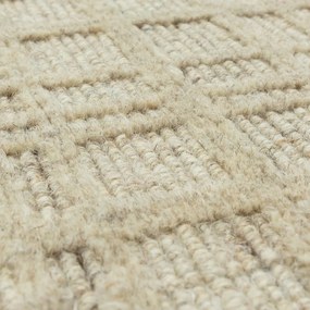 Krémový ručne tkaný koberec s prímesou vlny 200x290 cm Thatch Sand – Asiatic Carpets