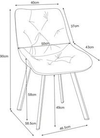 Jedálenská stolička SJ.33 čierna