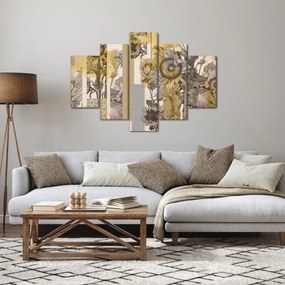 Obraz - Koláž so slnečnicami (150x105 cm)