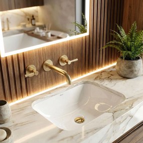 Rea Anabel, zapustené umývadlo 400x300x160 mm, biela lesklá, REA-U0621