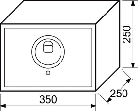 Oceľový trezor s elektronickým zámkom na odtlačok prsta RICHTER RS.25R.FIN