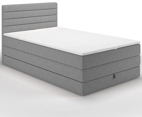 Posteľ Portland 140/200 Rosto 93 sivý + top
