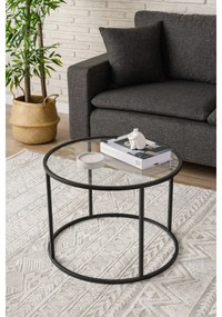 Berlín Čierny konferenčný stolík, 60 cm