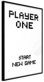 Artgeist Plagát - Start New Game [Poster] Veľkosť: 40x60, Verzia: Čierny rám