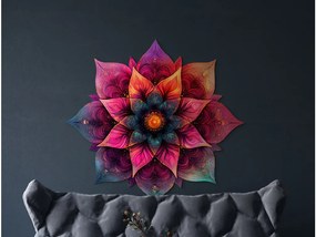 drevko |  Kvetinová mandala Dúhová jednota  45 x 475 cm