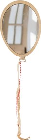 Zrkadlo balón pre deti – bezpečné akrylové zrkadlo z dreva, 20x15 cm