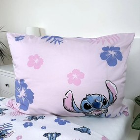 Jerry Fabrics Posteľná bielizeň Lilo a Stitch Pink - Lilo a Stitch - růžová | 140 x 200 cm / 70 x 90 cm