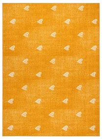 Metrážny koberec HEARTS pomaranč