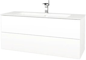 Kúpeľňová skrinka s umývadlom Dřevojas Variante 120x52 cm biela lesklá umývadlo Pura 408411