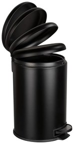 Čierny odpadkový kôš Wenko Leman Easy Close, 20 l