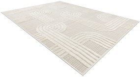 Koberec SANTO  SIZAL 1001 Geometrický, biely