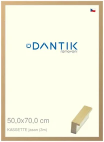 DANTIK rám na obraz 50x70 | KASSETTE jasan (Plexi Čiré)