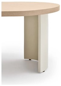 Krémovobiely/v prírodnej farbe konferenčný stolík v dekore jaseňa 50x120 cm Nori – Teulat