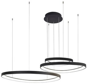 Azzardo AZ5027 - LED Luster na lanku AMANDA LED/150W/230V čierna