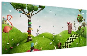 Obraz podivuhodnej krajiny (120x50 cm)