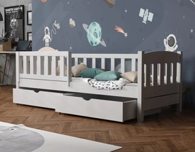 Detská posteľ z masívu borovice BEN so šuplíkmi - 200x90 cm