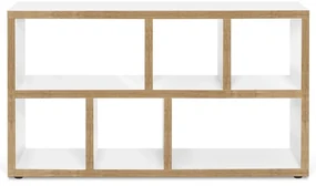 Knižnica v bielo-prírodnej farbe 150x83 cm Berlin – TemaHome